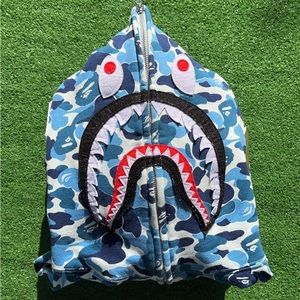 Bathing Ape Light Blue Zip Up
